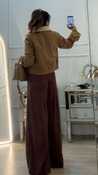 Jaqueta Casaco Suede Giovana Gola Ovelhinha