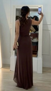 Vestido Longo Tule Drapeado Lateral Zoe Busto Em Paetê