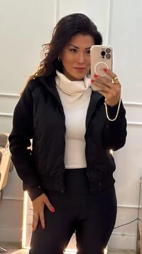 Pré-Venda Jaqueta Nylon Penelope Mangas Em Neoprene