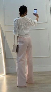 Calça Wide Leg Alfaiataria Veridiana Cinto Encapado