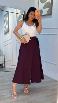 Blusa Decote Em U Ciena Detalhe De Recorte Frontal