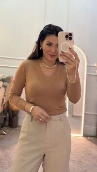 Blusa Tricot Piettra Losangos Com Detalhes De Nervuras
