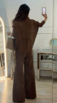 Kimono Capa Tricot Lulu Punhos Largos Canelados