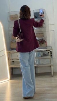 Blazer Alfaiataria Katty Bolsos Frontais Fake