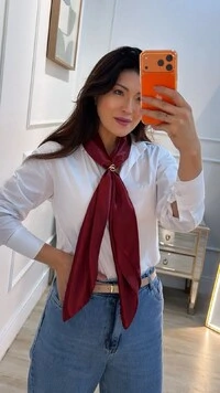 Lenço Acetinado Liso