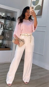 Blusa Cropped Tricot Amplo Kim Mangas 7/8