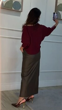 Poncho Tricot Texturizado Maisa Punhos Largos Com Botões Perolados