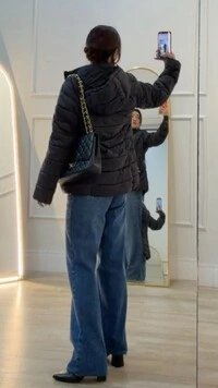 OFERTA DIA DO CLIENTE Jaqueta Casaco Alongado Nylon Maria Clara Bolsos Com Detalhe Em Ilhós
