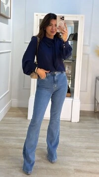 Camisa Crepe Vanessa Gola Transpassada