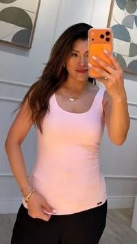 Regata Malha Decote Em U Aline Alças Largas