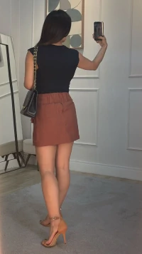 Blusa Regata Malha Anaju Com Detelhe Canelado
