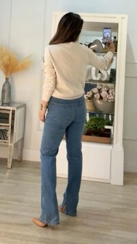 Blusa Tricot Monica Losangos E Nervuras Com Entremeios Na Vertical