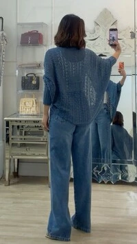 PRÉ-VENDA DATA ESTIMADA DE ENVIO DIA 22/10 Kimono Capa Tricot Lulu Punhos Largos Canelados