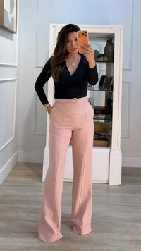 Blusa Cachequer Suplex Mangas Longas Renata Decote V