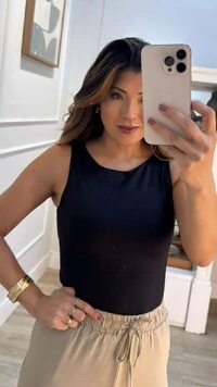 Regata Básica Lully Malha Fria Decote Canoa