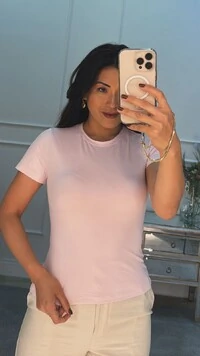 Blusa Baby Look Suplex Mayla Mangas Curtas