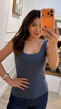 Regata Malha Decote Em U Aline Alças Largas