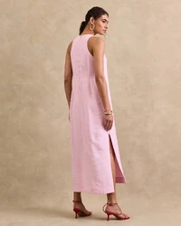 Vestido Longo Cavada Megan Fendas Laterais