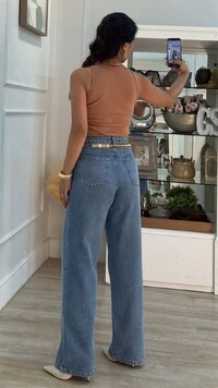 Blusa Regata Malha Ribana Karol Decote U