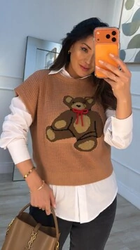 Tricot Amplo Toy Mangas Curtas