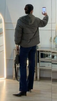 Pré-Venda Data Estimada De Envio Dia 22/06 Jaqueta Casaco Puffer Nylon Com Teddy Estella Mangas Bufa