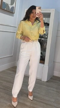 Camisa Mesclada Bolso Único Aysha Martingalê Nos Punhos