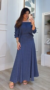 Conjunto Pipoquinha Renata Blusa Ombro À Ombro E Saia