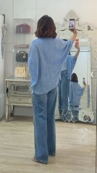 Kimono Tricot Vazado Fabi Mangas 3/4