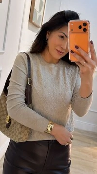 Blusa Tricot Luana Losangos Em Relevo E Trançados Frontais