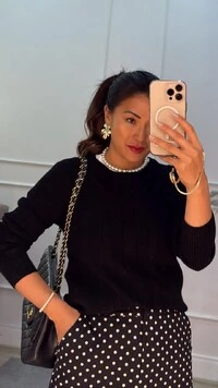 Blusa Tricot Antonia Canelado Com Trançado Triplo Frontal