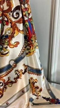 Lenço Acetinado Estampado