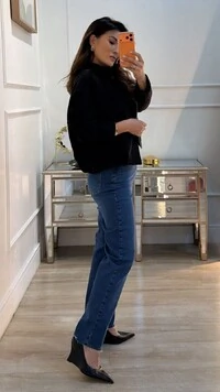 Jaqueta Casaco Balonê Suede Mirelle Martingalê Nos Ombros