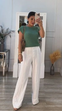 Blusa Ampla Tricot Julie Gola Canoa