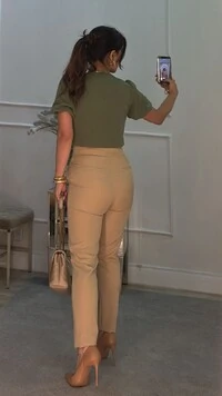 Blusa Alfaiataria Mangas Balonê Pandora Botões Dourados Frontais