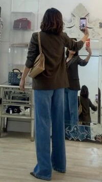 Maxi Blazer Cinthia Bolsos Fake Com Lapela