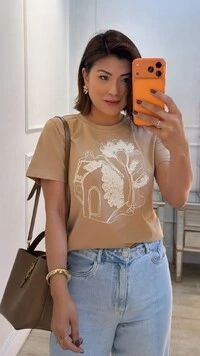 Blusa De Malha Yasmin Bordado Frontal