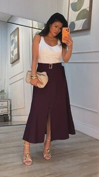 Blusa Decote Em U Ciena Detalhe De Recorte Frontal