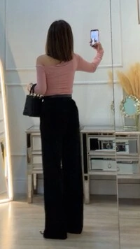 Blusa De Malha Assimétrica Catherine Drapeado Frontal