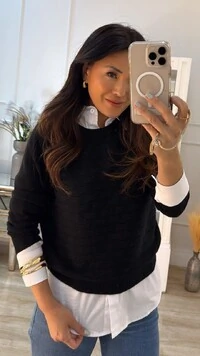 Blusa Tricot Juju Nervuras Horizontais