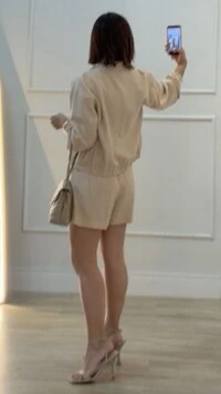 Shorts Saia Diane Pala Larga Com Puxador Regulável