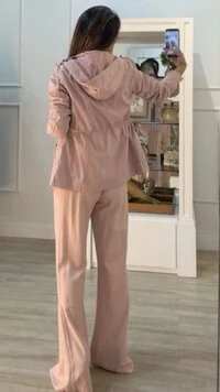 Parka Star Capuz Removível Com Puxadores Reguláveis E Botões Ônix