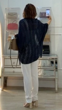 Kimono Tricot Vazado Fabi Mangas 3/4