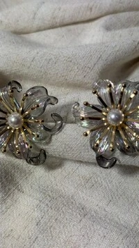 Brinco Grande Flor Furta-Cor