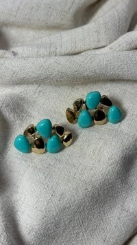 Brinco Pedras Bicolor