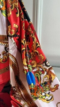 Lenço Acetinado Estampado