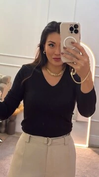 Blusa Tricot Piettra Losangos Com Detalhes De Nervuras