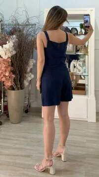 Shorts Twill Gisele Cinto Fixo Com Amarração Lateral