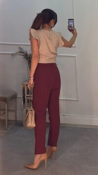 Cropped Twill Edith Mangas De Babado