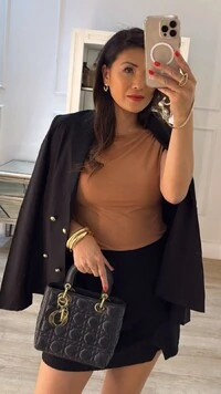 Blazer Alfaiataria Shirley Botão Com Detalhe Zigue Zague