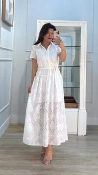 Vestido Longo Laise Em Losangos Lolla